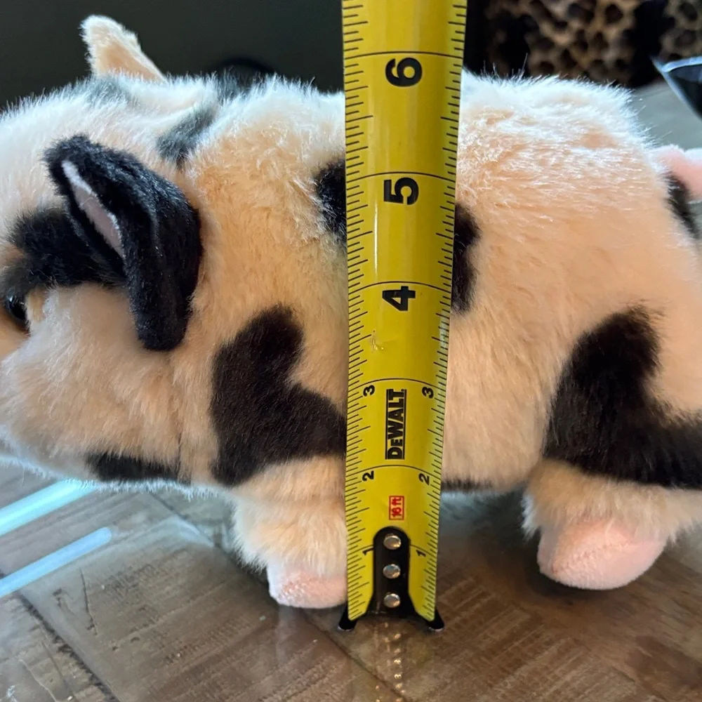 Charming & cute Plush Pig Stuff animal 😍Black and Cream